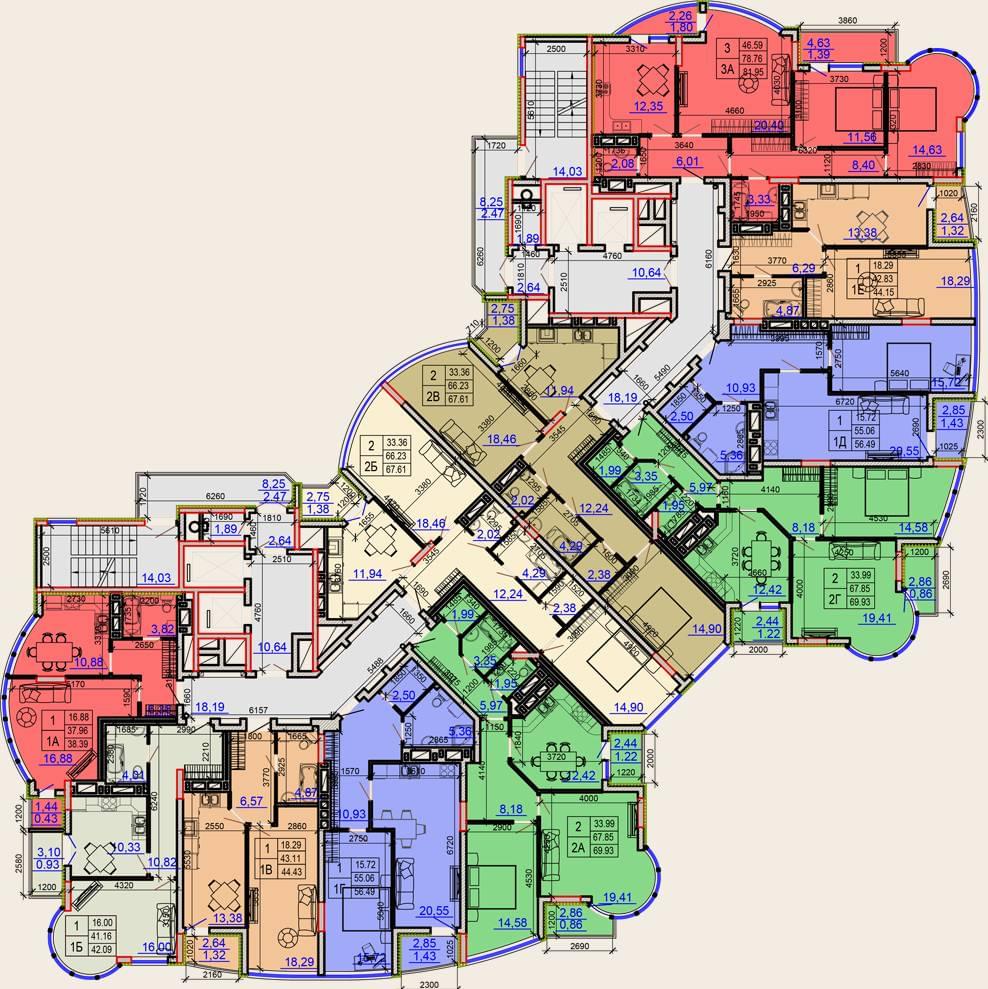 Grand Palace - план житлового поверху